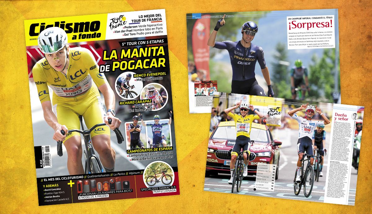 Ciclismo a Fondo  495, con el mejor resumen del Tour de Francia, ya a la venta.