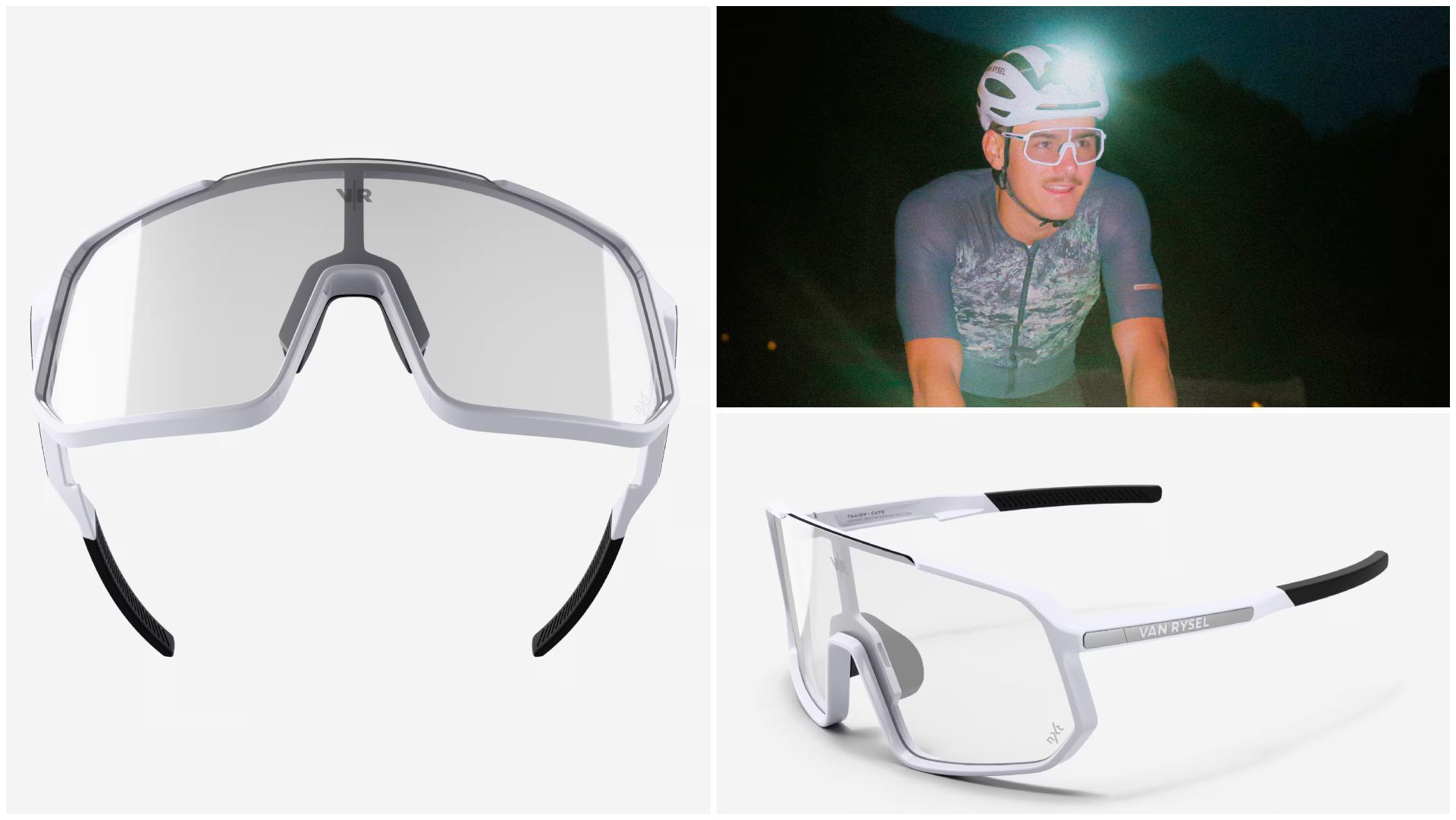 Gafas Van Rysel Taaien Blanco Fotocromáticas.