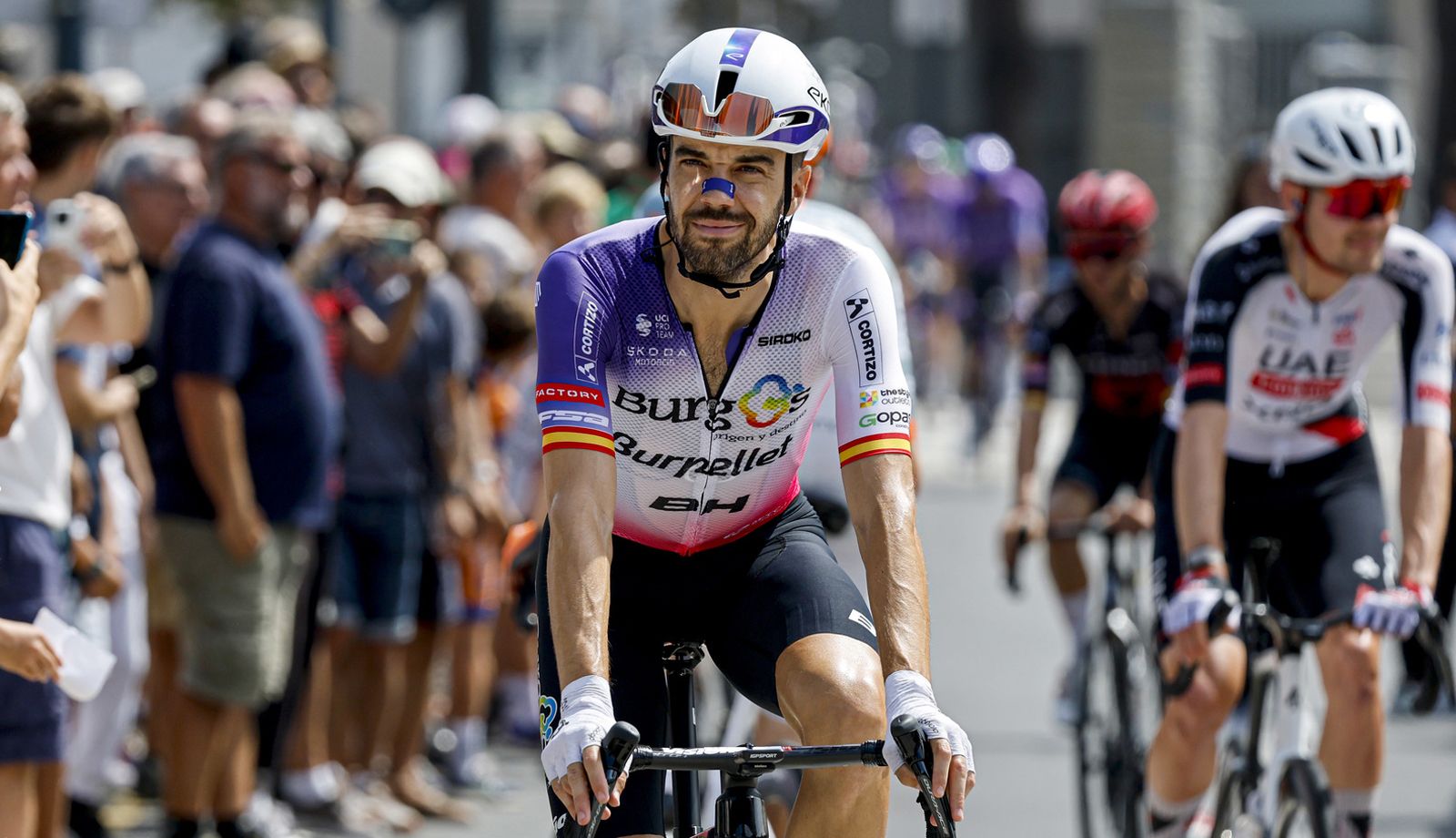 Jesús Herrada en una imagen de La Vuelta 2026, su última carrera como profesional