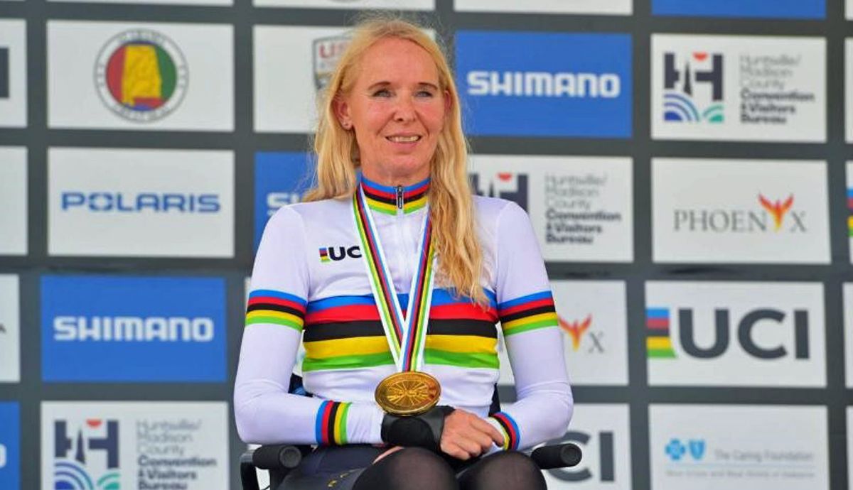 Manuela Vos revalida su título mundial de ruta H1 y suma la 3ª medalla para España en Huntsville