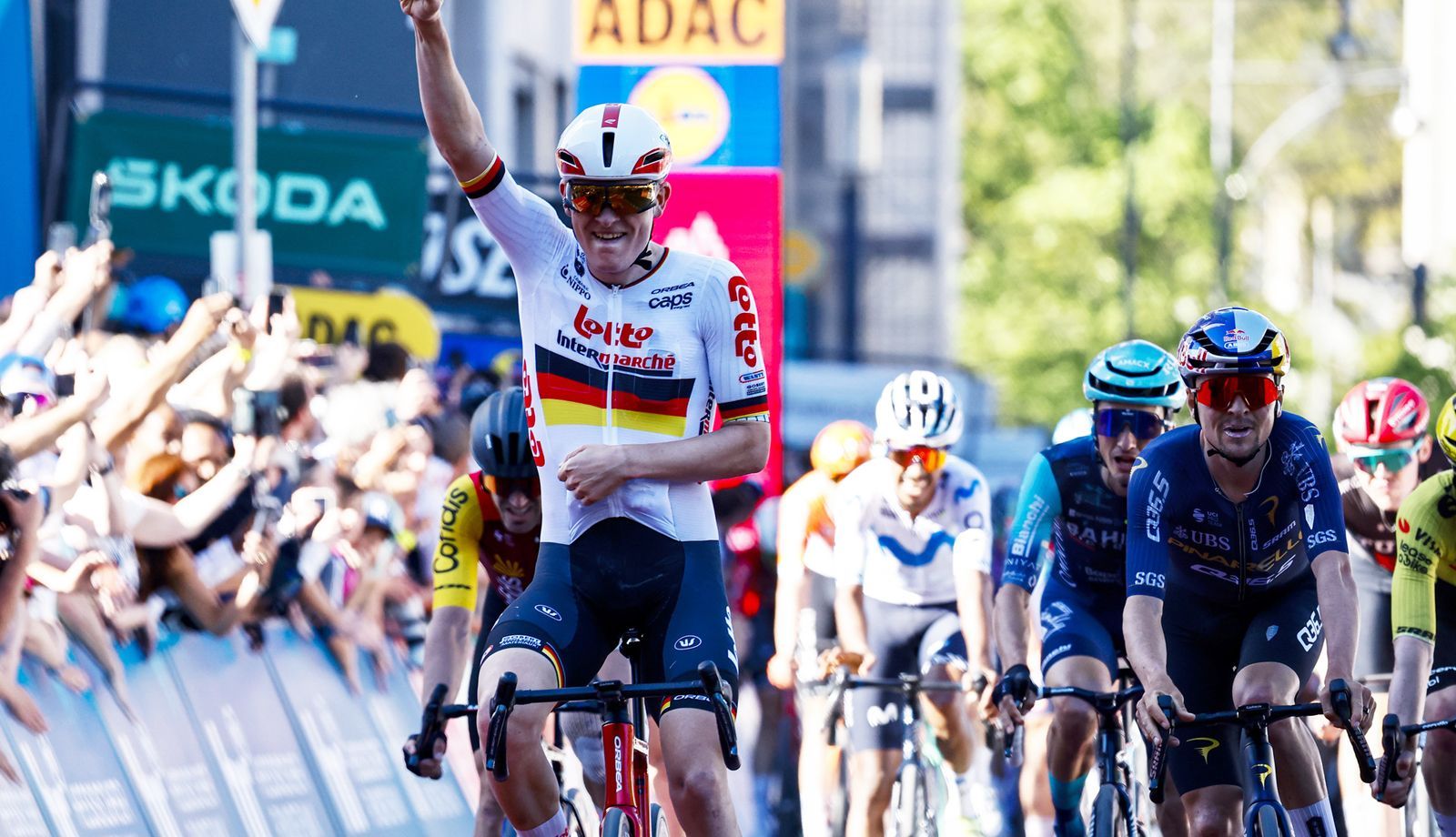 Georg Zimmermann celebrando su victoria en la pasada Eschborn-Frankfurt Georg Zimmermann celebrando su victoria en la pasada Eschborn-Frankfurt