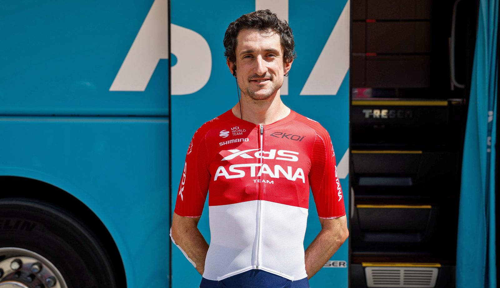 Victor Langellotti en una imagen del pasado Tour de Polonia, su primera carrera con el XDS Astana. Foto: Alessandro Perrone / Sprint Cycling Agency