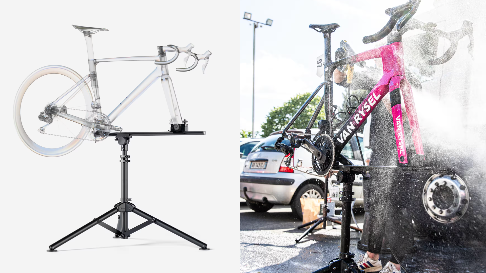 Caballete de mecánica Pro 360 de Decathlon