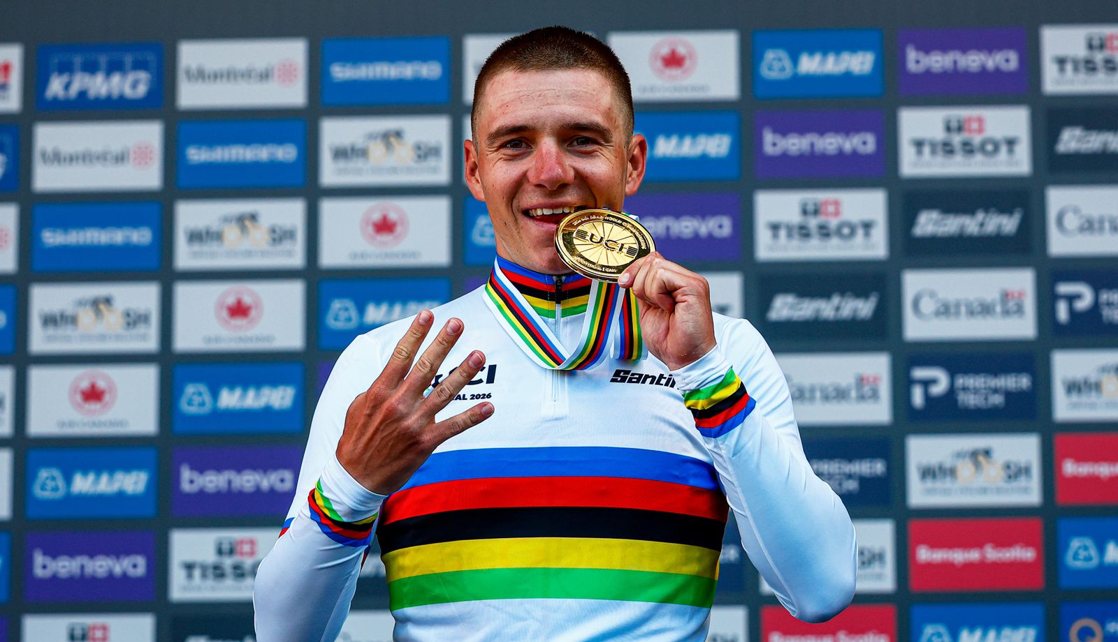 Remco Evenepoel hace historia y logra su cuarto título Mundial contrarreloj consecutivo