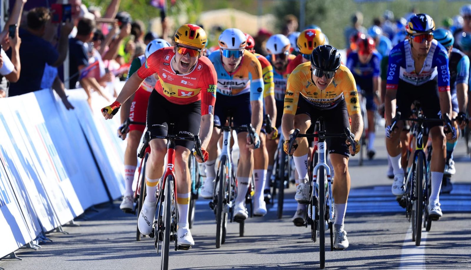 Carl-Frederik Bévort sorprende al sprint en la 2ª etapa de la CRO Race