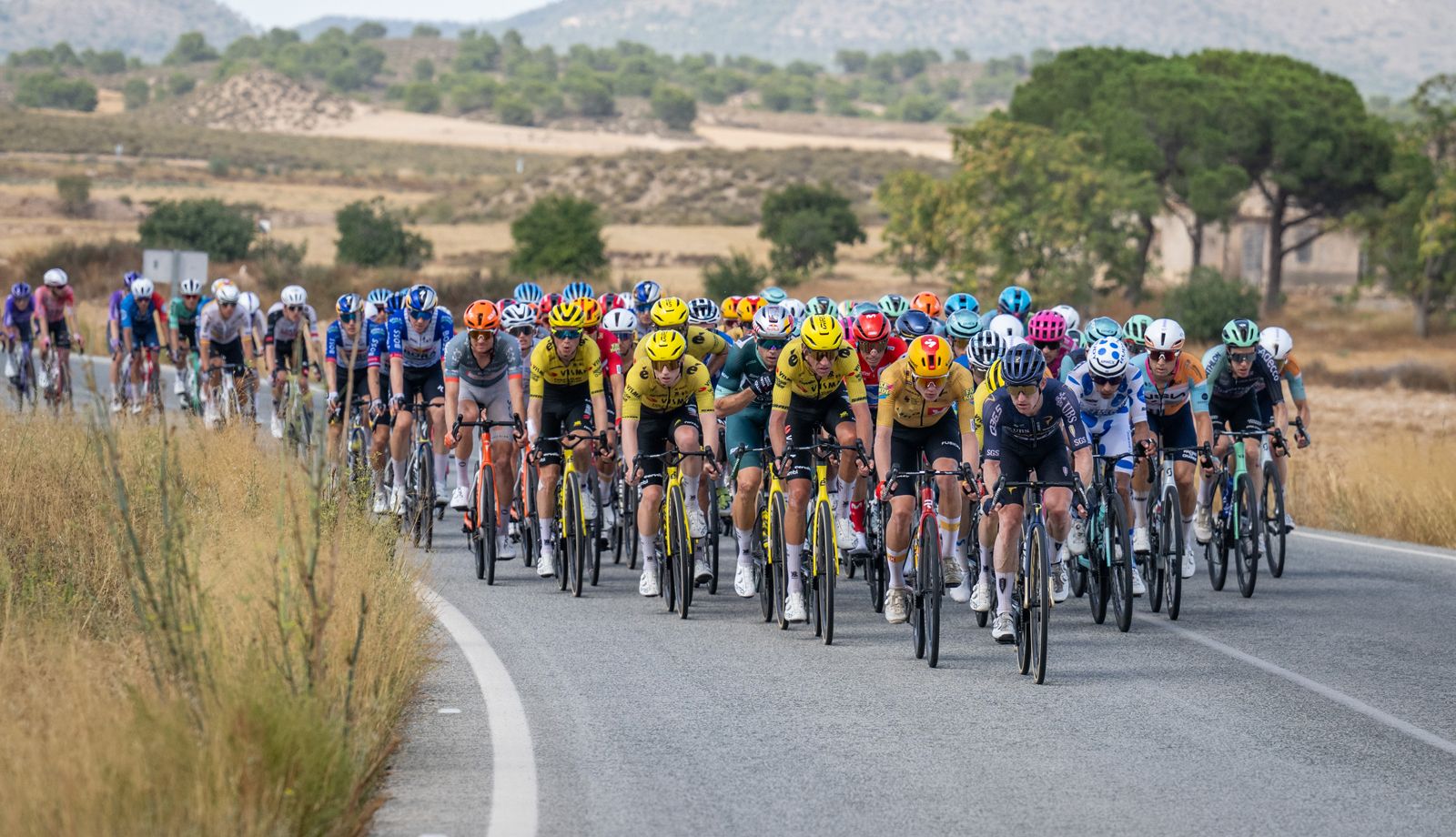 Una imagen del pelotón en la pasada Vuelta a España