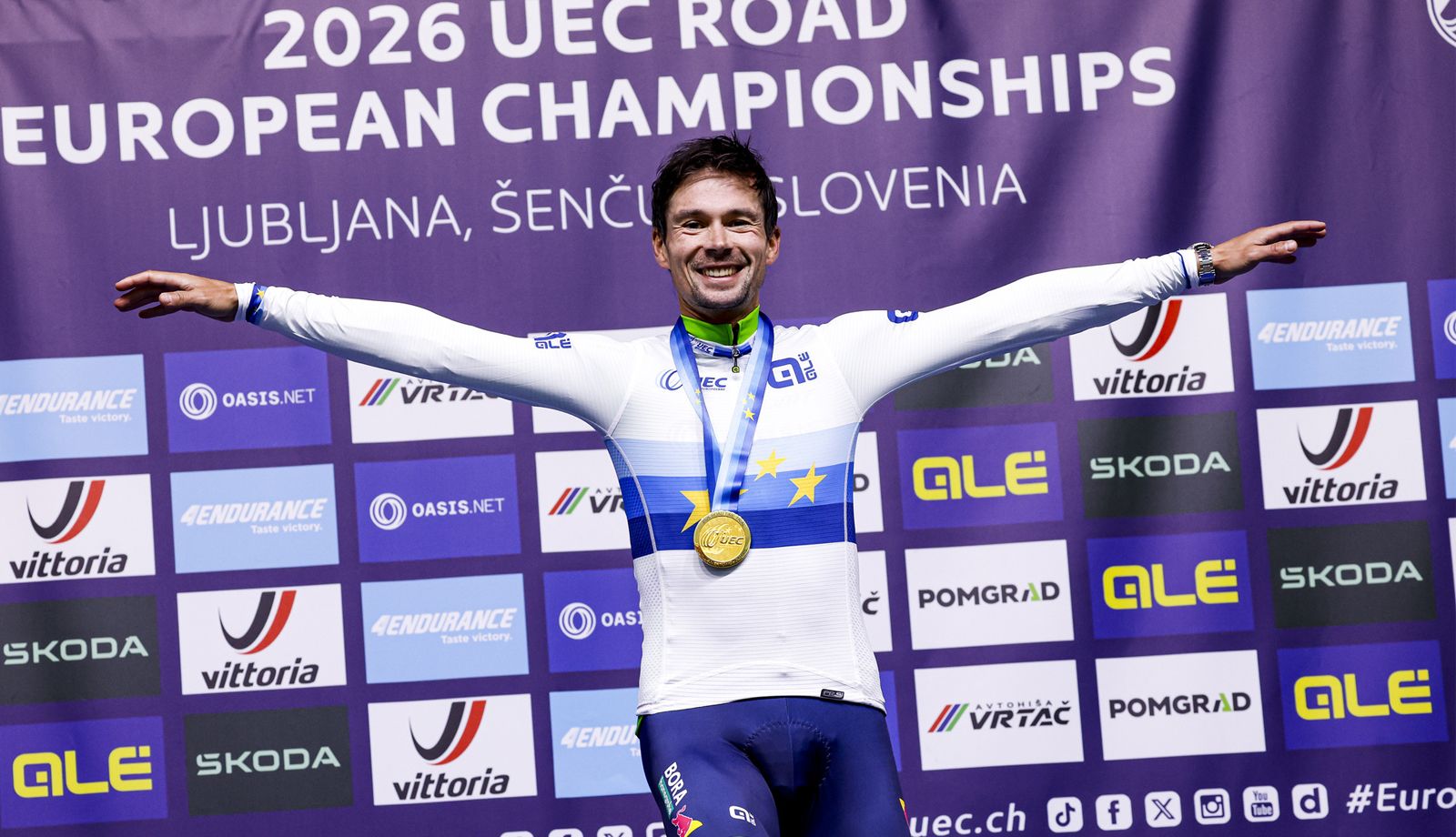 Primoz Roglic, campeón de Europa contrarreloj