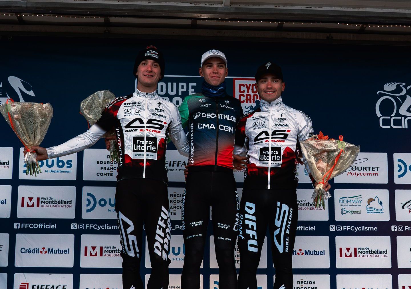 Aubin Sparfel y Amandine Muller abren con victoria la Copa de Francia de ciclocross en Nommay