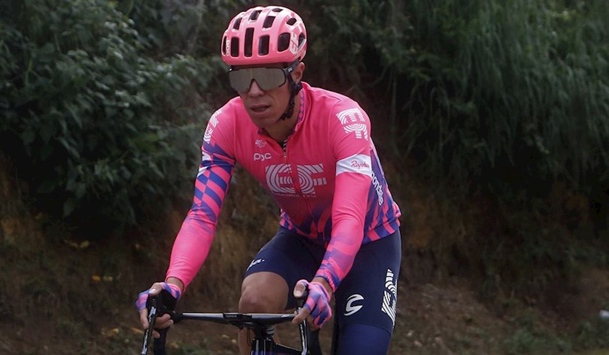 Rigoberto Urán, feliz por volver a la carretera. Foto: EFE Rigoberto Urán, feliz por volver a la carretera. Foto: EFE