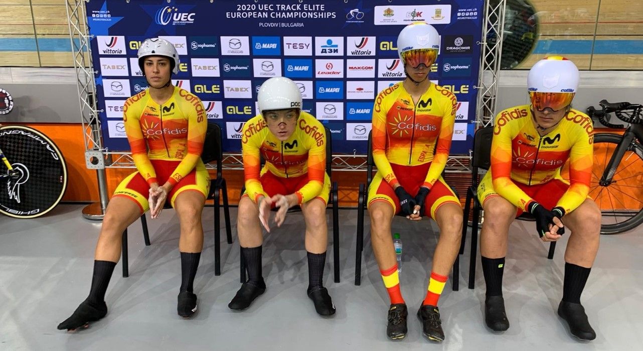 Miembros de la selección española, durante los últimos europeos.