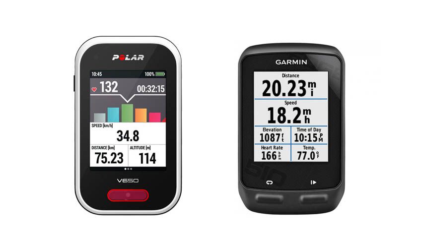 Comparativa: Garmin Edge 510 VS Polar V650