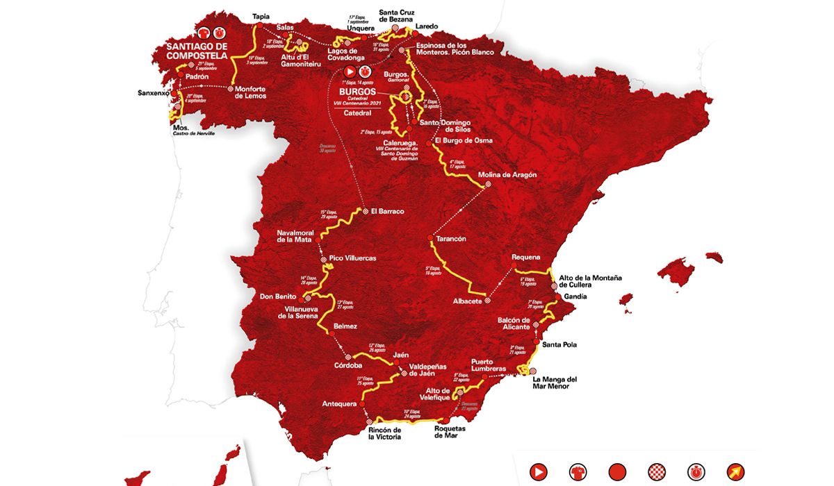 La Vuelta 2021 presenta su recorrido: estas son sus 21 etapas