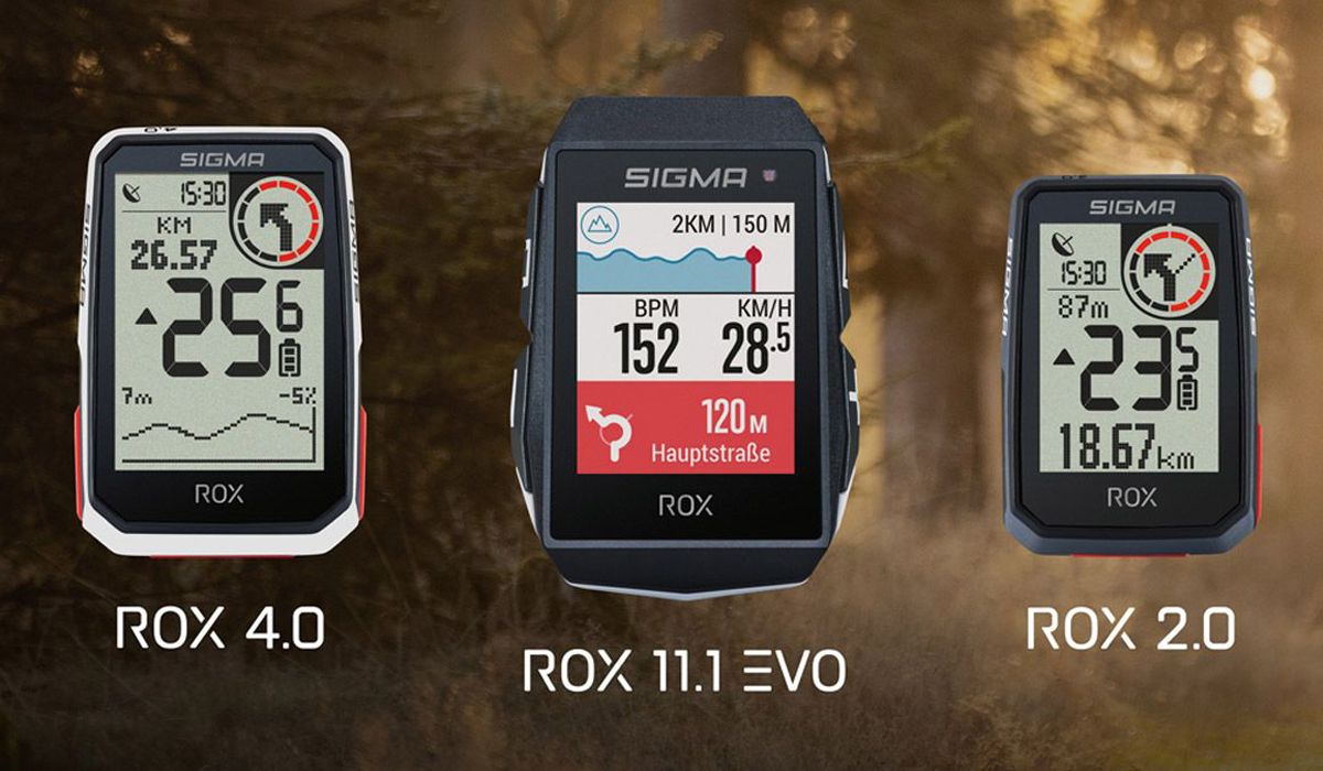 SIGMA presenta tres nuevos ciclocomputadores GPS: ROX 2.0, ROX 4.0 y ROX 11.1. EVO