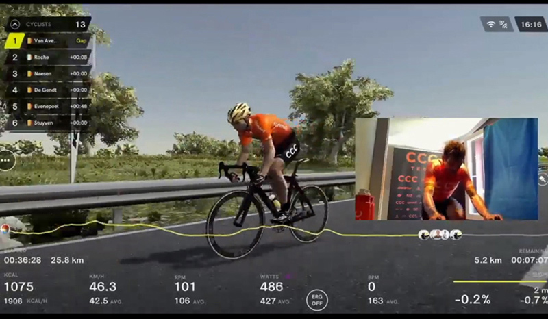 Ciclismo virtual en tiempos de confinamiento Ciclismo virtual en tiempos de confinamiento