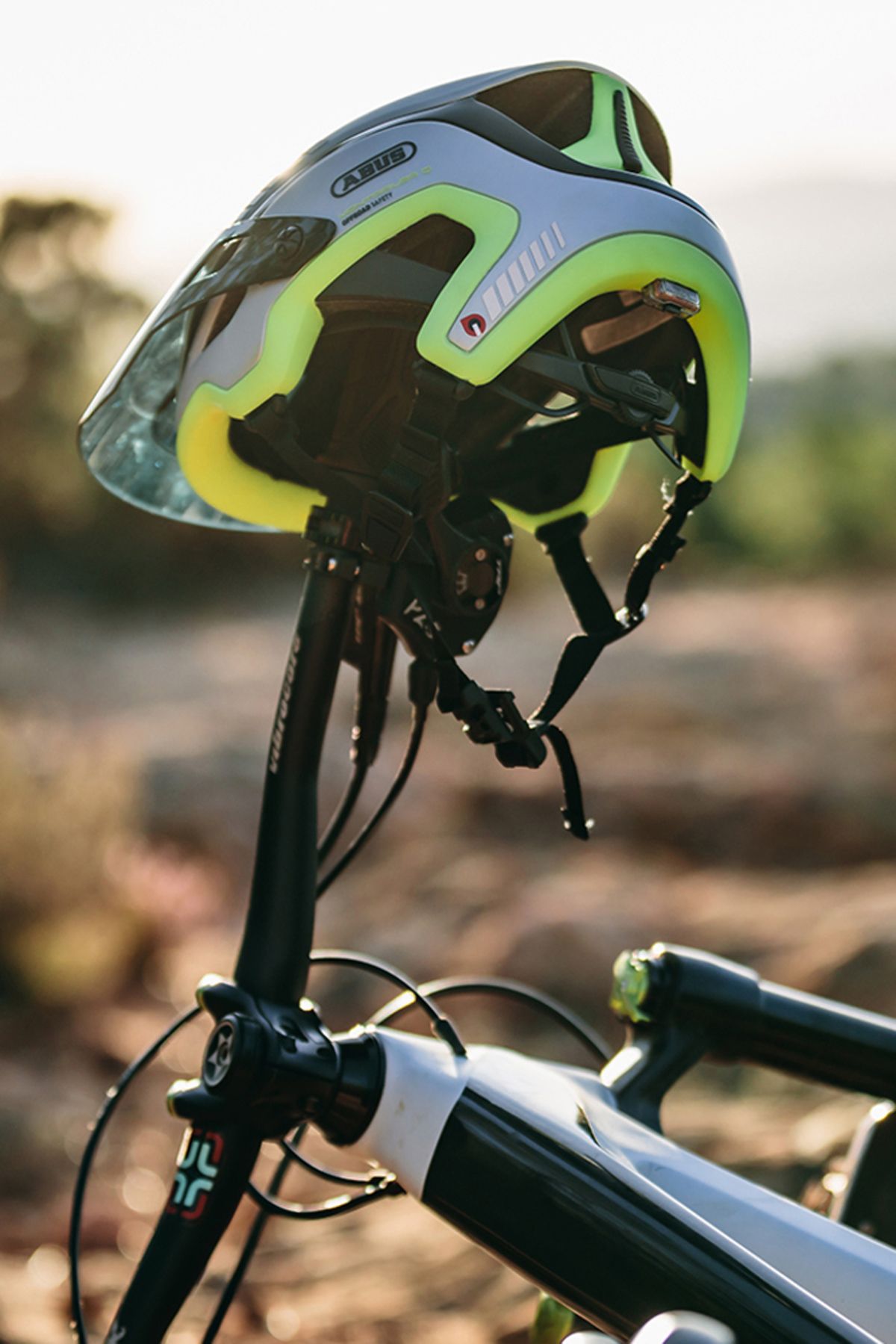 ABUS Montrailer Quin. Máxima seguridad detalle lateral bici