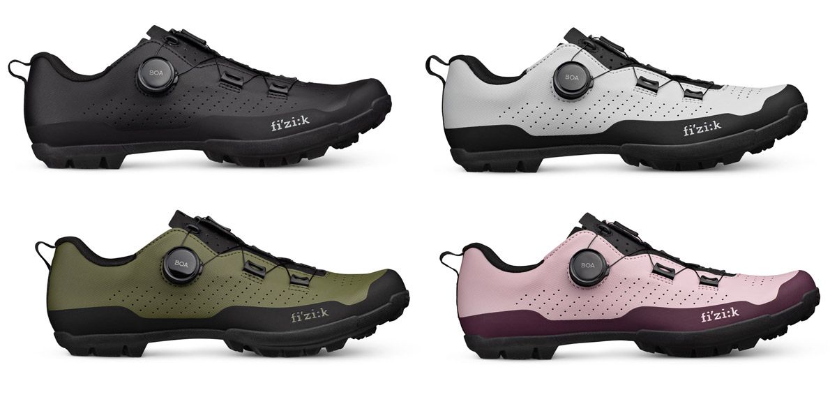 Terra Atlas, las nuevas zapatillas polivalentes de Fizik. Detalle colores