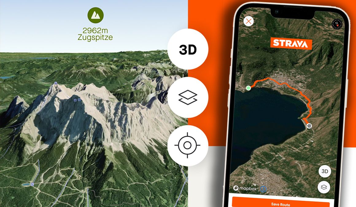 Strava añade los mapas 3D a su app y nuevos objetivos