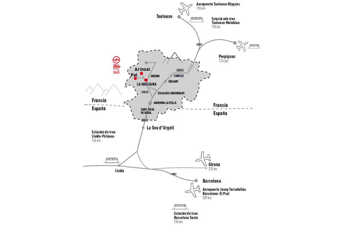 Copa del Mundo Vallnord. Cómo llegar