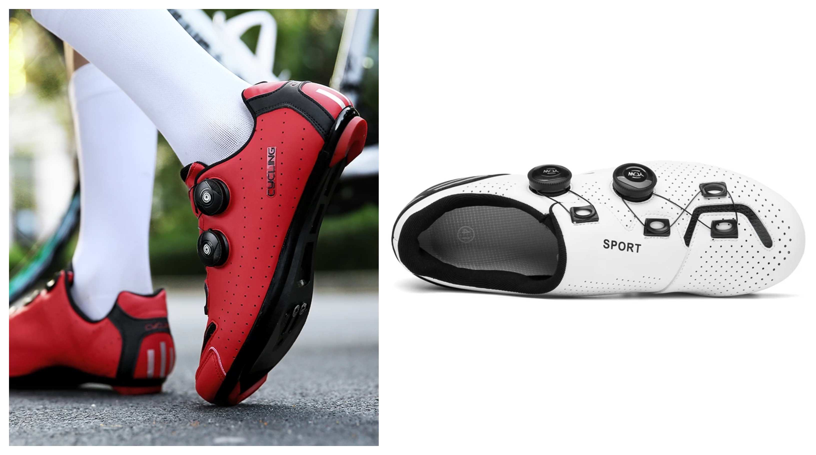zapatillas para mountain bike o carretera con doble cierre tipo boa por 30