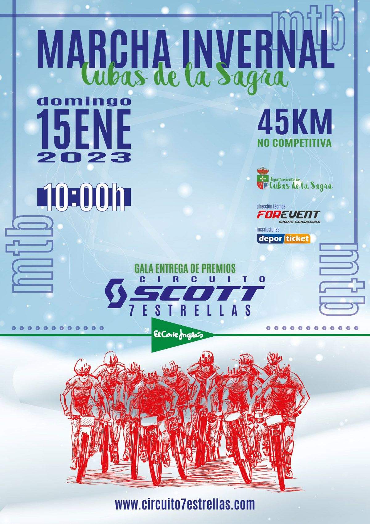 Marcha invernal Cubas. Arranca la temporada detalle cartel