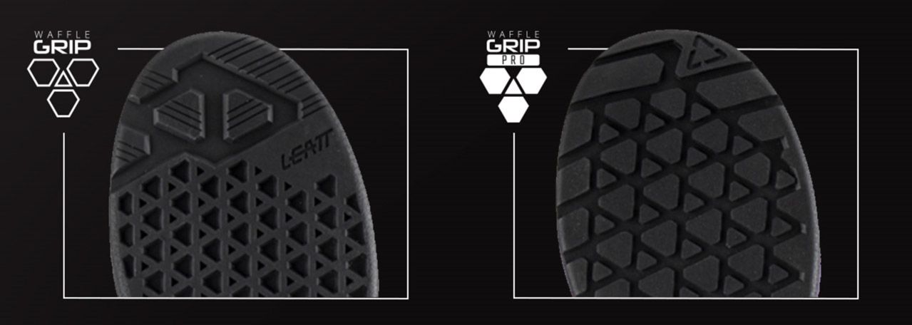 Así es la gama de zapatillas Leatt 2023 y su nuevo compuesto de goma detalle patron  suela (1)