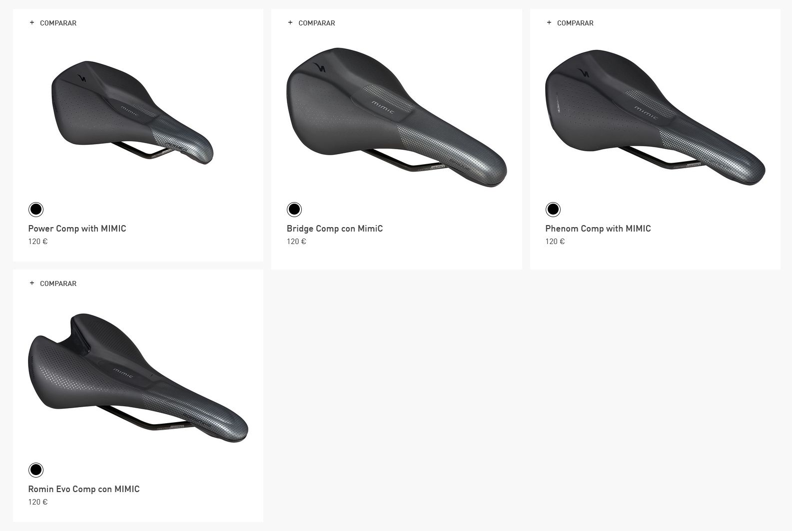 Modelos Specialized con tecnología Mimic
