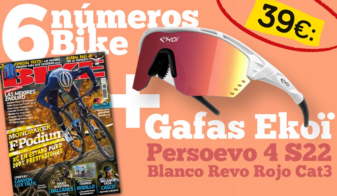 Oferta de suscripción a la revista BIKE. Llévate estas gafas Ekoi