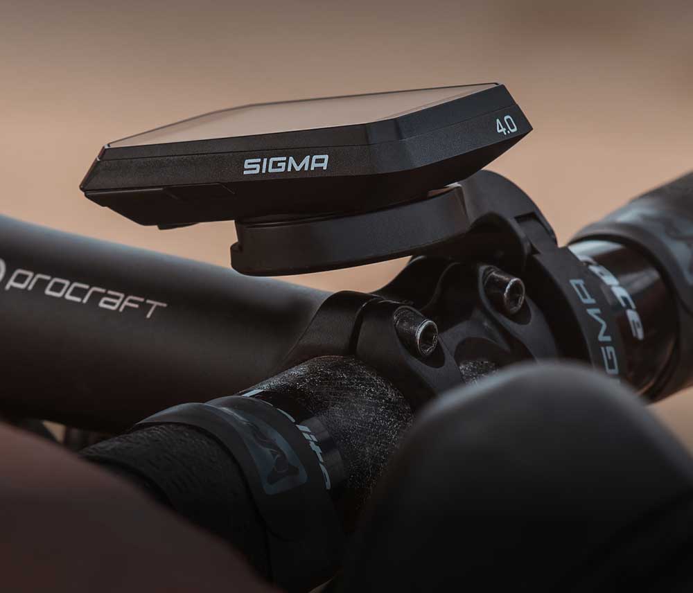 SIGMA ROX 4 0 ENDURANCE sobre su soporte OverClamp Butler