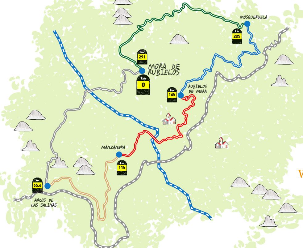 Ruta. Star Mountains. Gudar Javalambre mapa