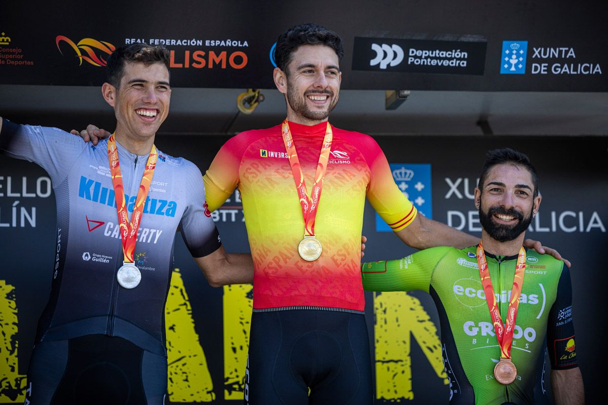 Kortekaas y Sánchez se llevan los títulos en los nacionales podio hombres XCM