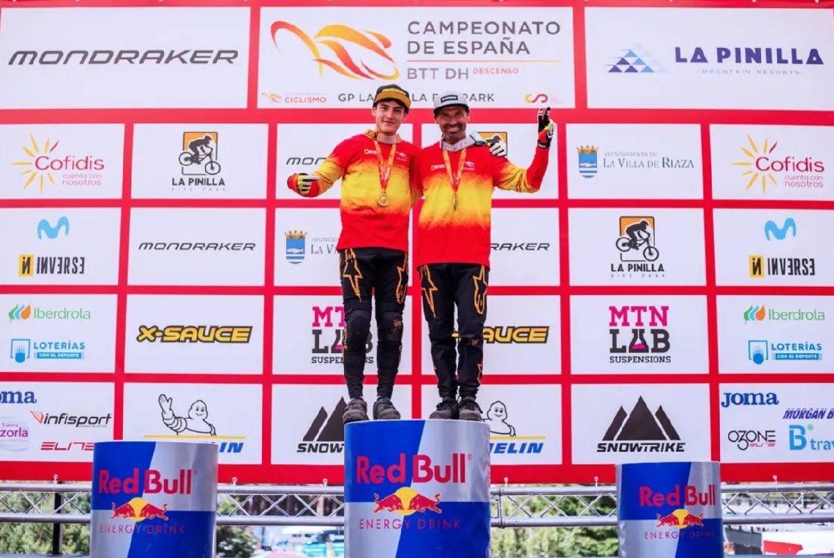 Doble Campeon de ESpaña con su padre
