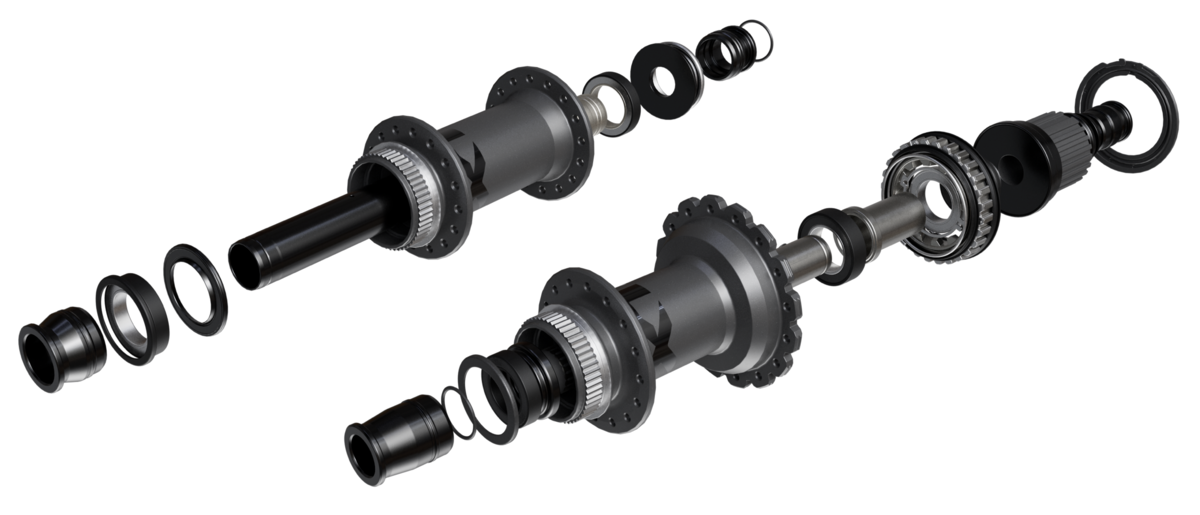 Despiece de los nuevos bujes XTR con rodamientos sellados