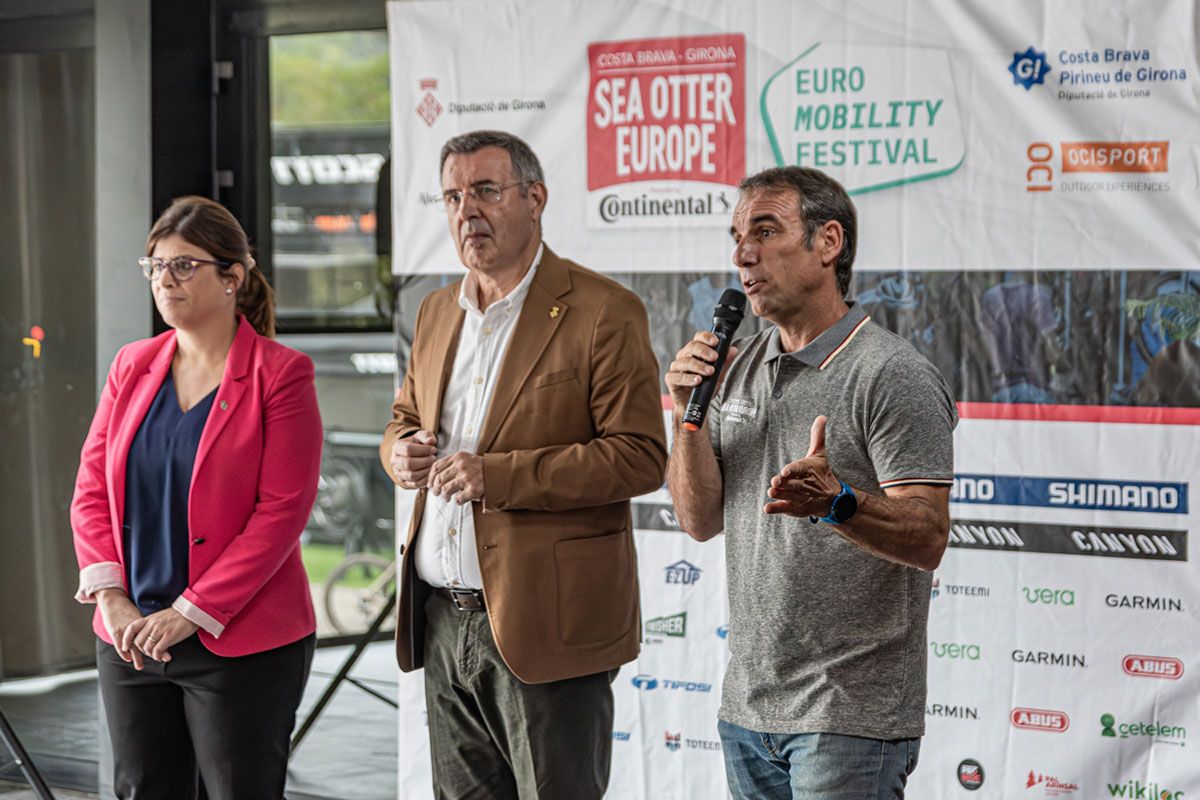 Albert Balcells durante la inauguración de la Sea Otter Europe Girona Costa Brava