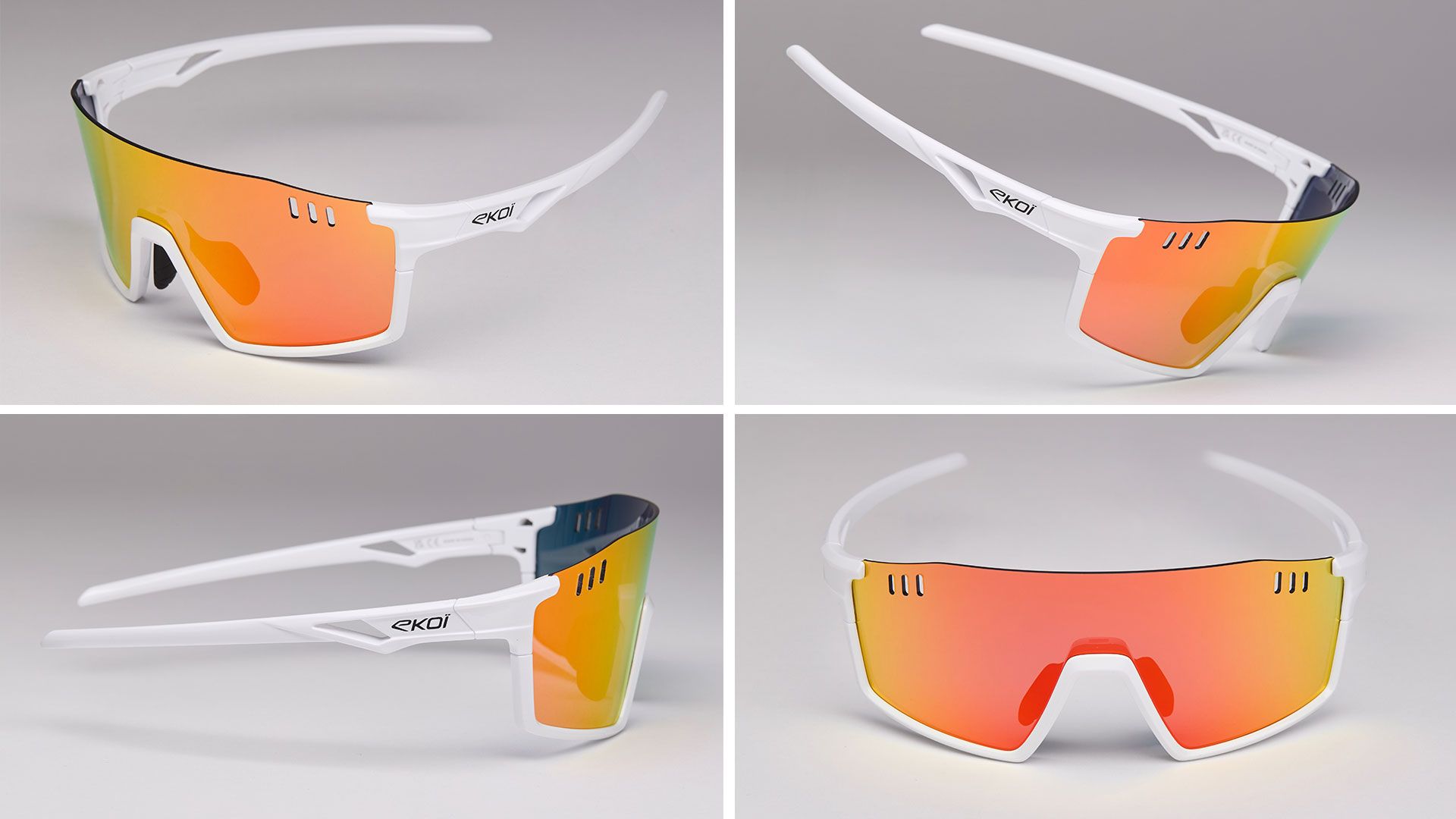 Gafas EKOI VISION Blanco Revo Rojo Cat3