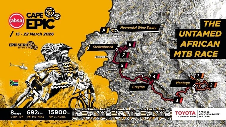 Absa Cape Epic 2026 revela su desafiante recorrido Absa Cape Epic 2026 revela su desafiante recorrido