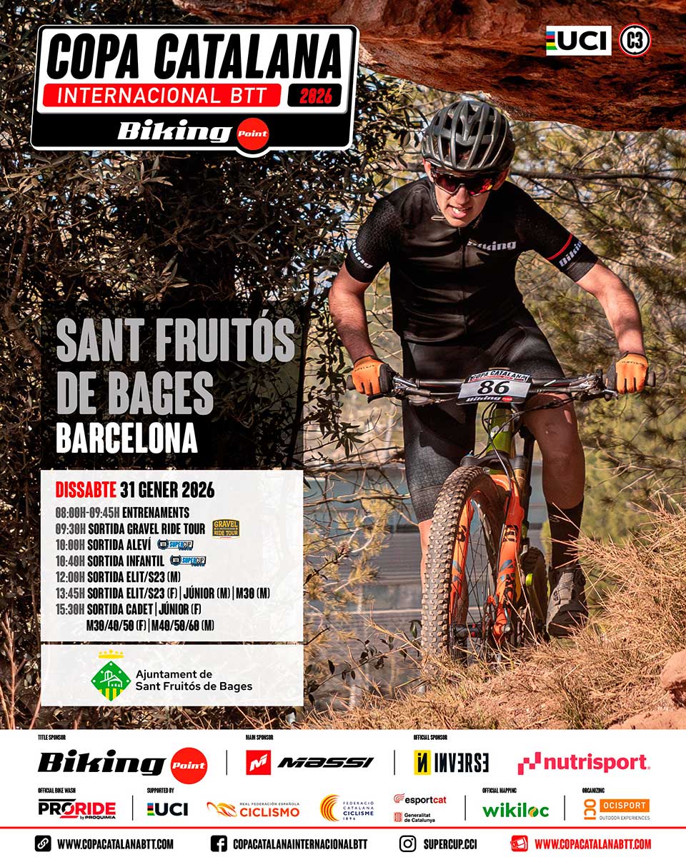 Cartel Copa Catalana Internacional BTT Biking Point 2026