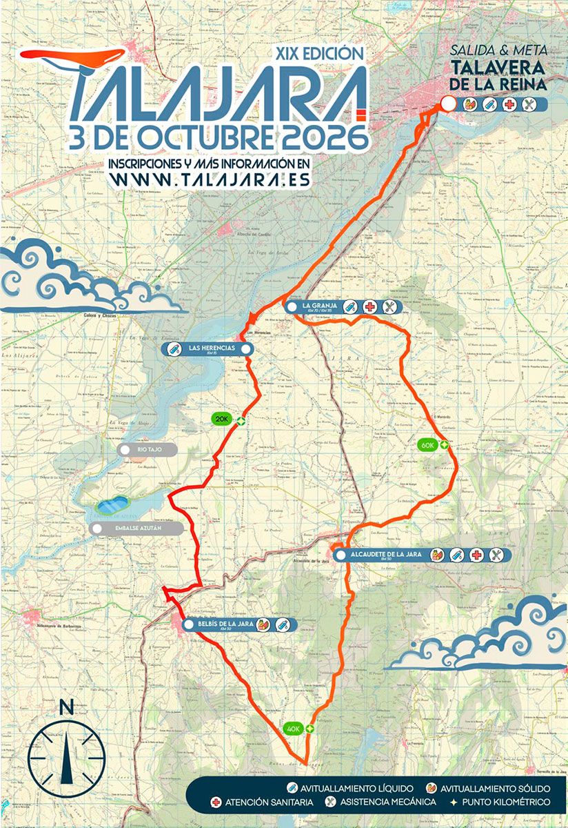Talajara 2026. Recorrido Talajara 2026. Recorrido
