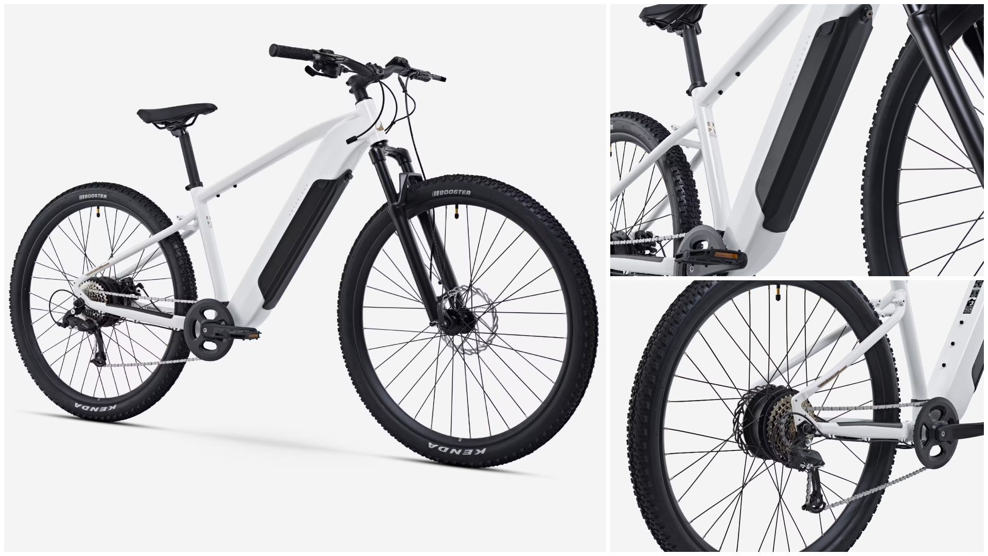 MTB Rockrider eléctrica de aluminio con suspensión delantera E Expl 100 29". MTB Rockrider eléctrica de aluminio con suspensión delantera E Expl 100 29".