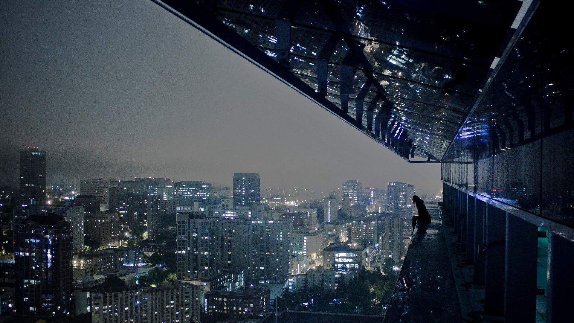 Watching the city in the night