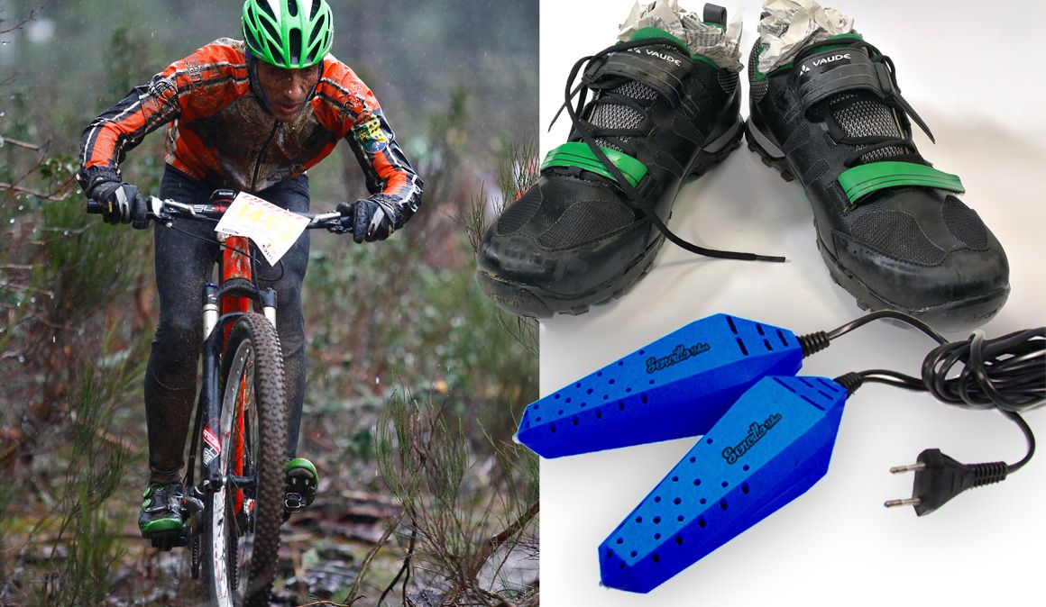Cómo secar tus zapatillas de bici cuando se mojan