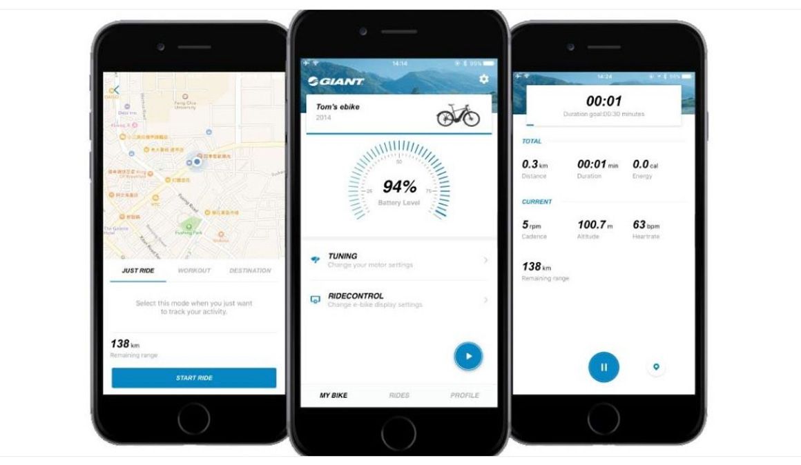 RideControl, la App gratuita de Giant