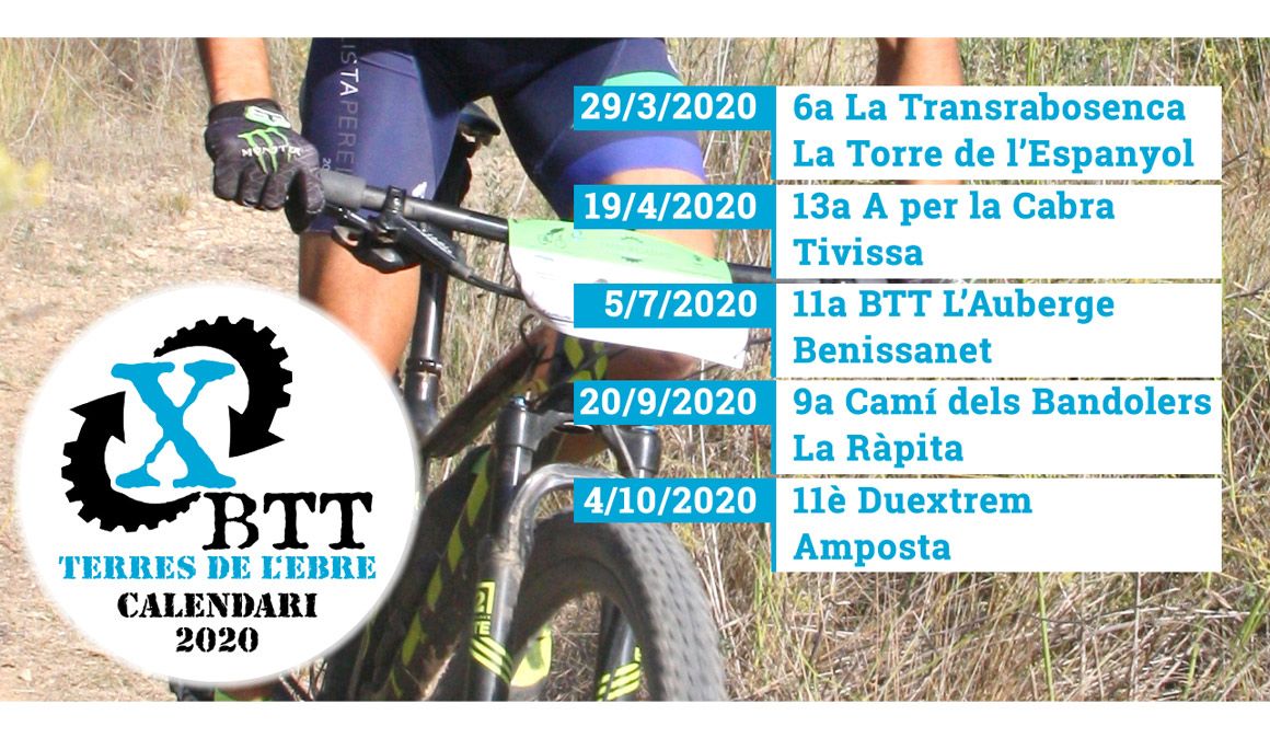 Xallenger BTT Terres de L´Ebre 2020. Calendario completo