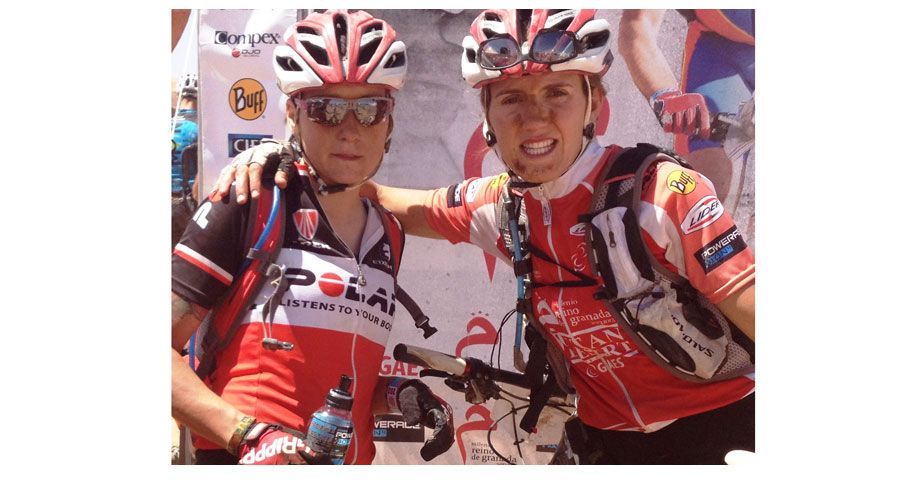 Gran equipo Polar de chicas en la Andalucía Bike Race