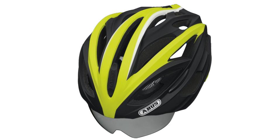 Abus saca a la venta su primer casco con lentes integradas.