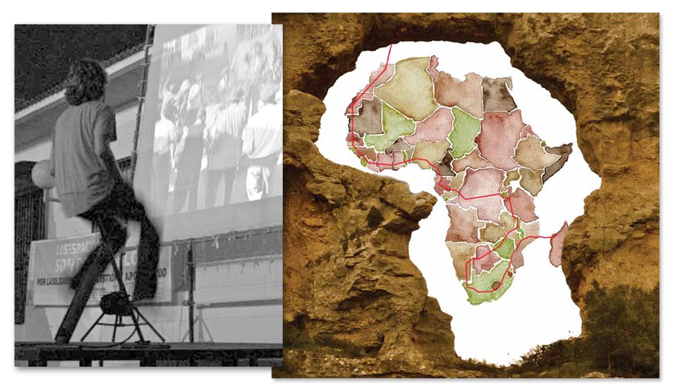 Cinecicleta: Llevar el cine en la bici a través de Africa