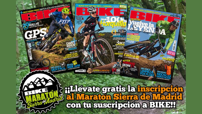 Inscripción gratuita al Maraton Sierra de Madrid con tu suscripción a BIKE