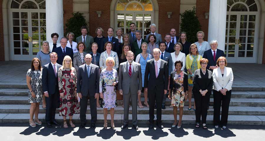 Encuentro de Bertelsmann en La Moncloa