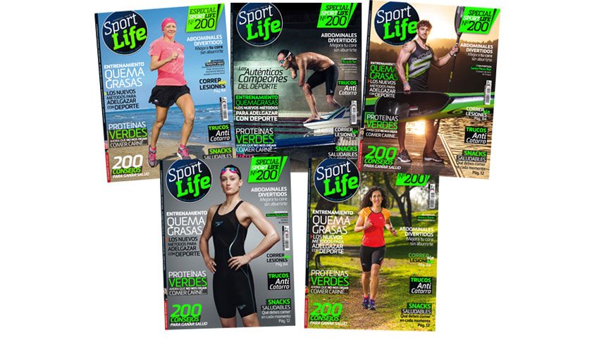 Cinco portadas para el número 200 de SPORT LIFE
