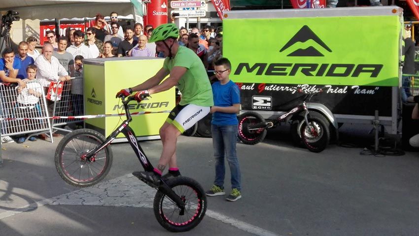 El especialista en trial Raúl Gutierrez, en Test The Best