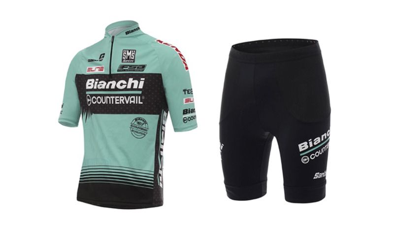 Santini diseña la equipación al Bianchi-Countervail